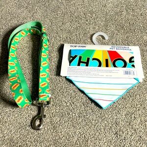 Top Paw Leash & xl Bandana Bundle